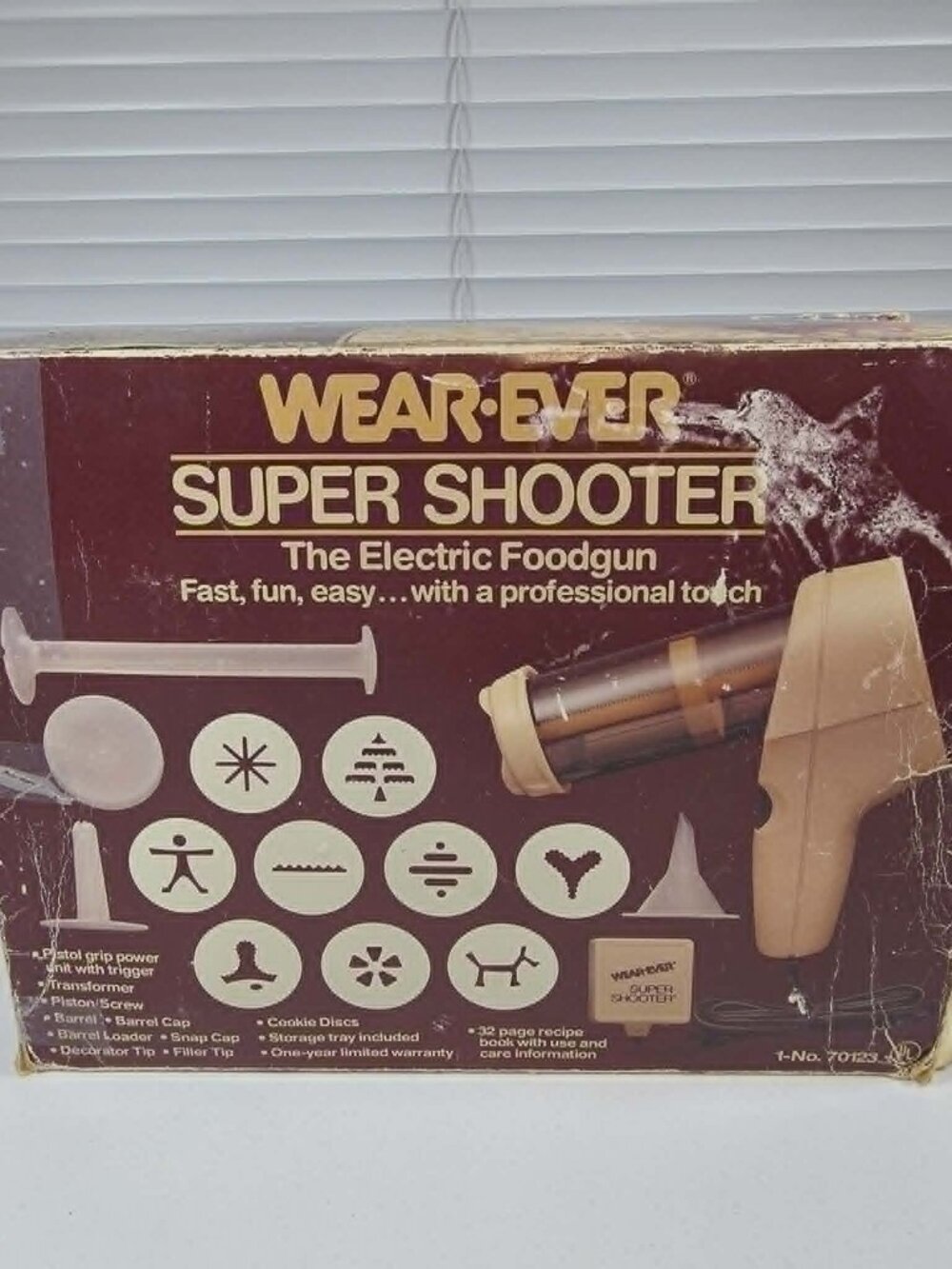 WEAR EVER SUPER SHOOTER COOKIE PRESS ELECTRIC VINTAGE 70123 COMPLETE